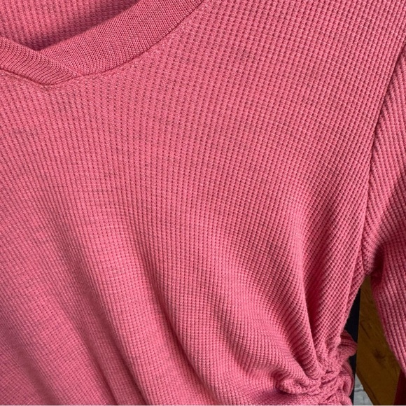 NWT Thermal Cinched Side Casual Comfy Top - Picture 4 of 7